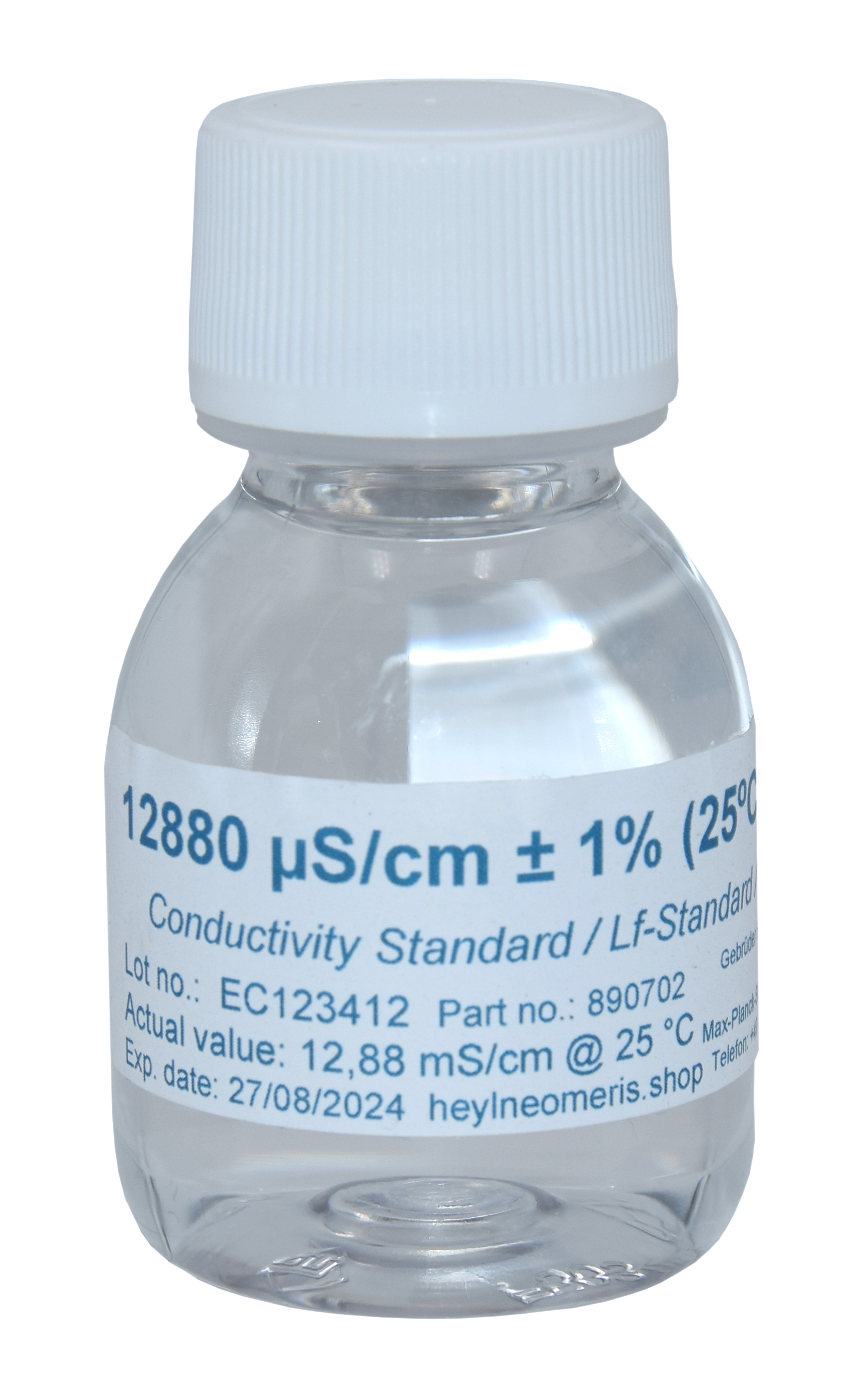 Neomeris conductivity calibration solution Leitfähigkeitskalibrierlösung, Etikettierte Kalibrierflasche für genaue Elektrodenmessung, 70ml