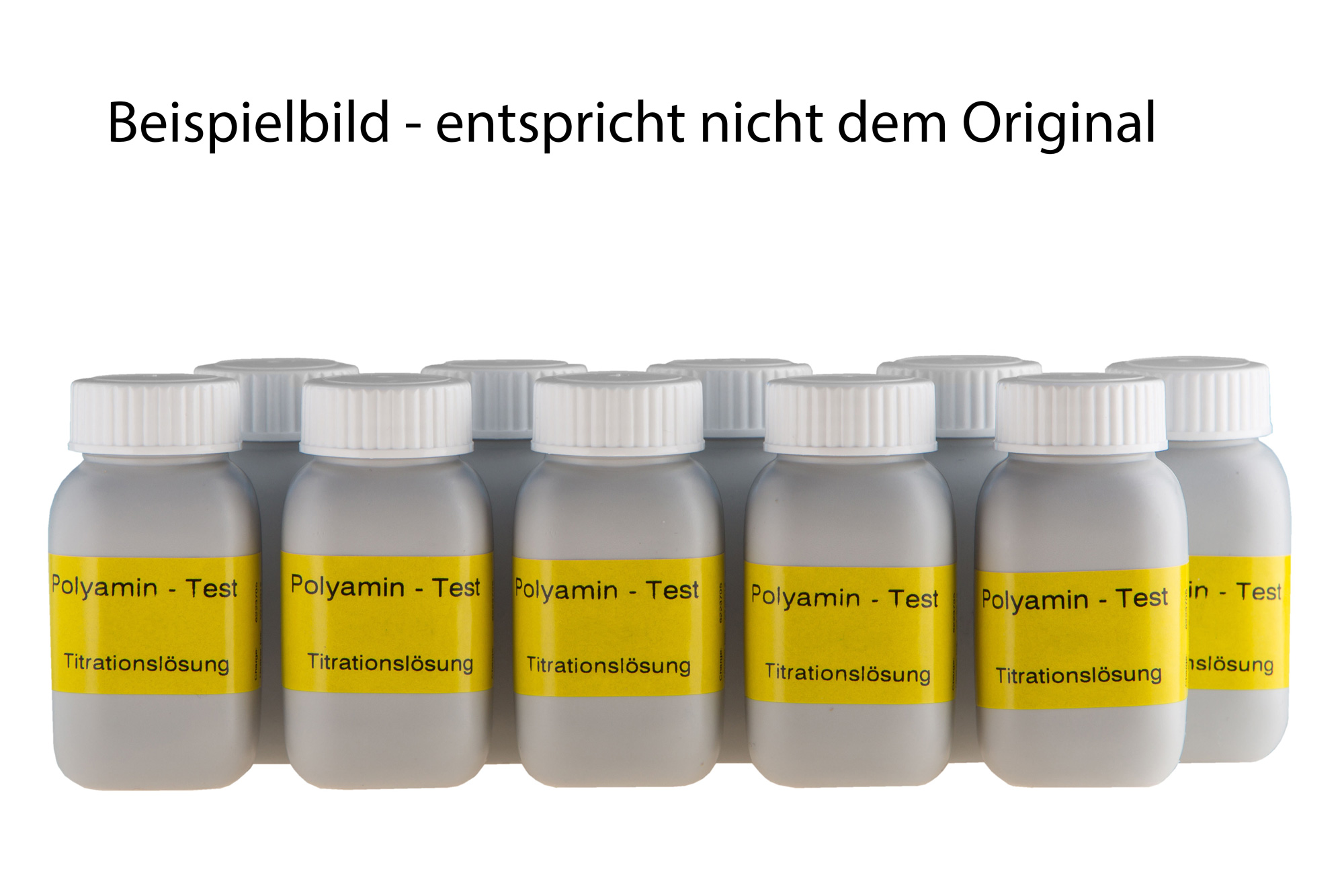 10 bottles, 50 ml each, of Polyamine Titration Solution K 26 (our item number 400190)
