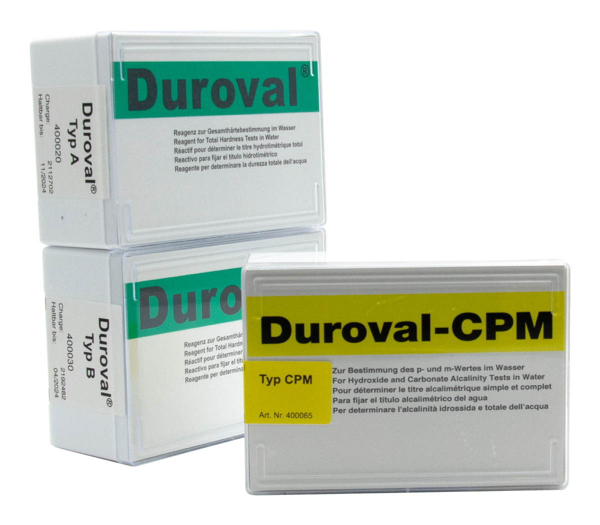 Duroval Härtetestbesteck im Professional-Analysenkoffer Kesselhaus Plus, Zubehör für Härtemessung im Speisewasser