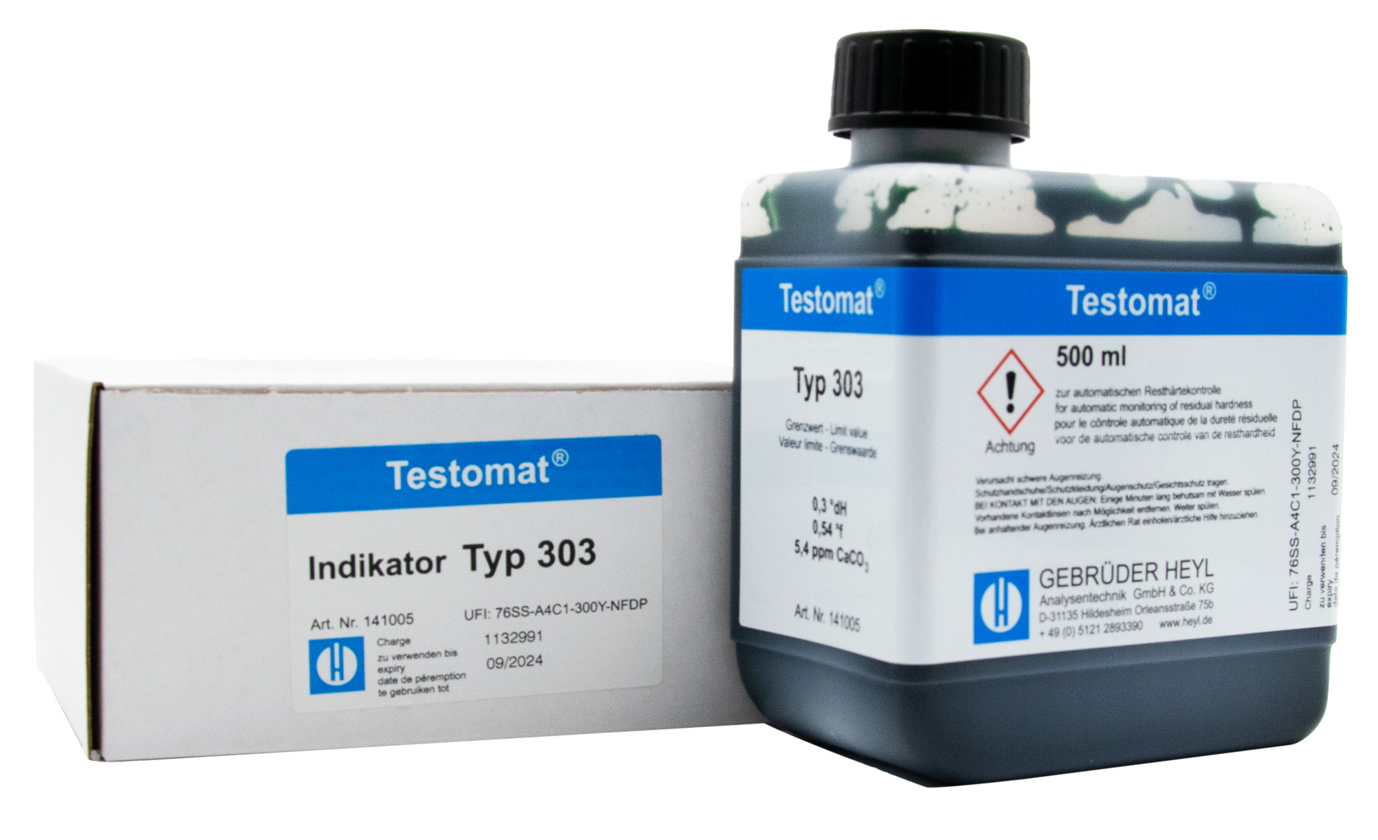 Testomat® 808 Indicator 303, 500 ml bottle with packaging